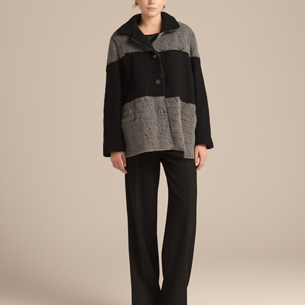 VINTAGE - Wool Blend Warm Jacket - XL